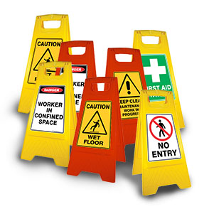 Safety A-Frame Floor Signs